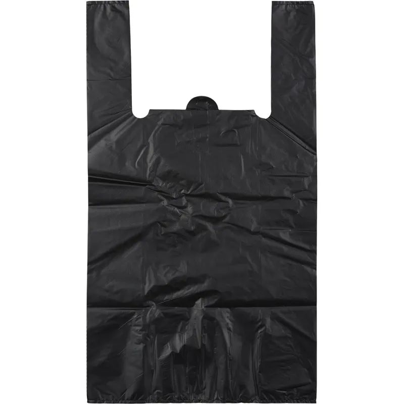 Пакет-майка ПНД 38+20х68 15мкм 100шт./уп.черный