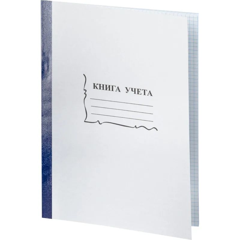 Книга учета 96л. в клетку обл.картон