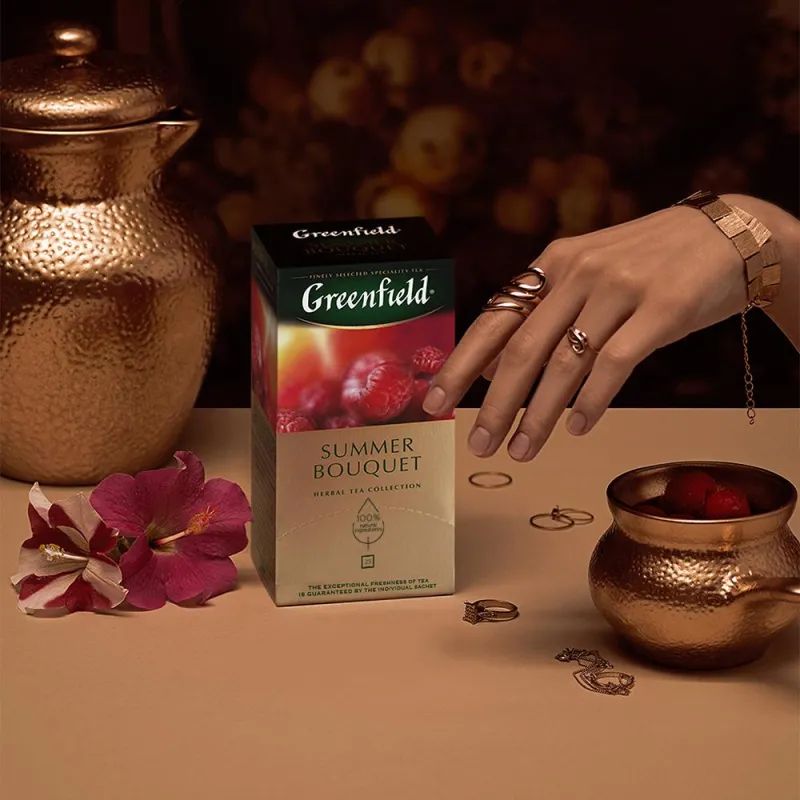 Чай Greenfield Summer Bouquet фруктовый фольгир.25пак/уп 0433-10