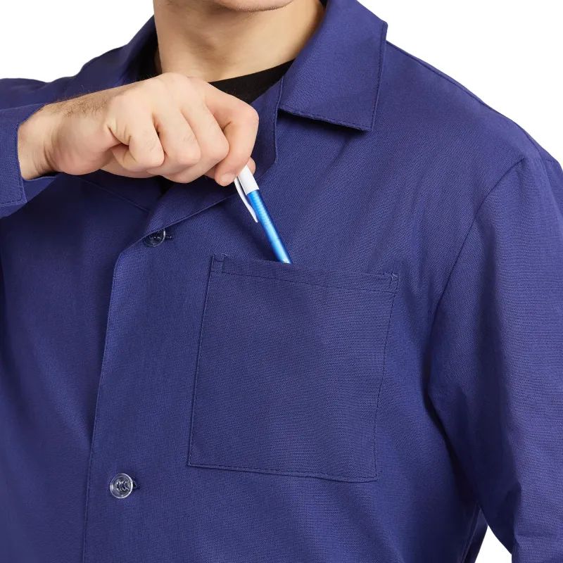 Халат мужской у02-ХЛ синий (р.44-46) 182-188