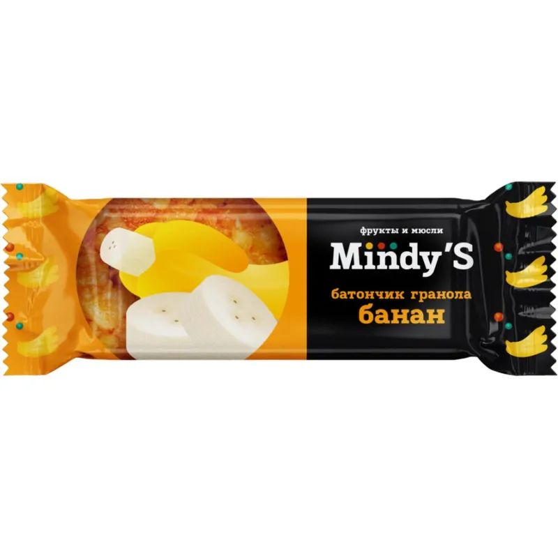 Батончик мюсли Mindy&#039;s Банан, 30штx35г