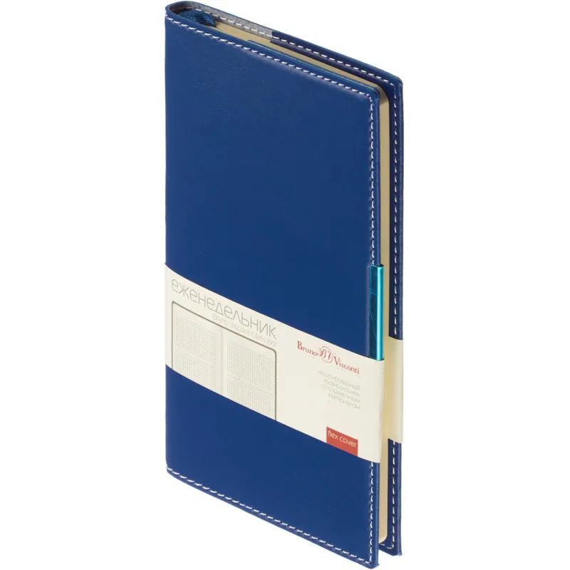 Еженедельник недатированный А6  METROPOL  (СИНИЙ) 3-492/01