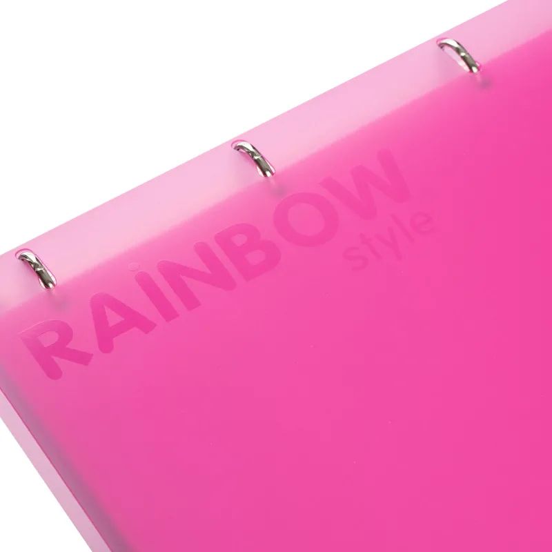 Бизнес-тетрадь Attache Rainbow Style А4 на кольцах, смен.блок, розов