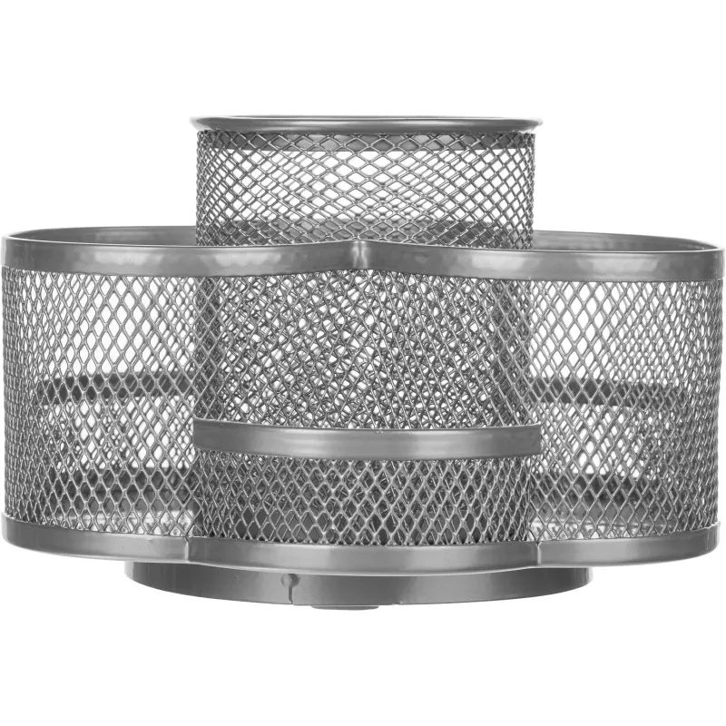 Подставка-органайзер Attache 7отдел крыглые 110x165x175мм металл сет серебр