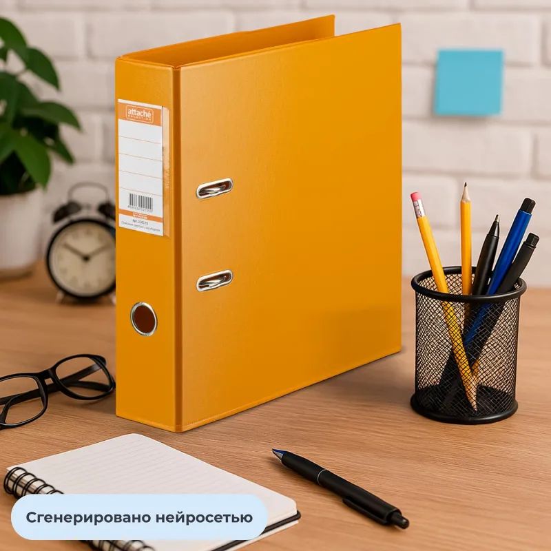 Папка-регистратор Strong Line  70мм, оранжевый,ПБП2,карм.кор