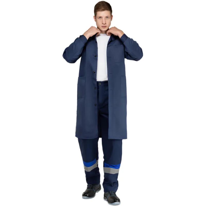 Халат муж. смесовый у03-ХЛ синий(р.52-54) 182-188