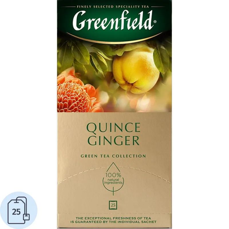 Чай Greenfield Quince Ginger зел, 25пак