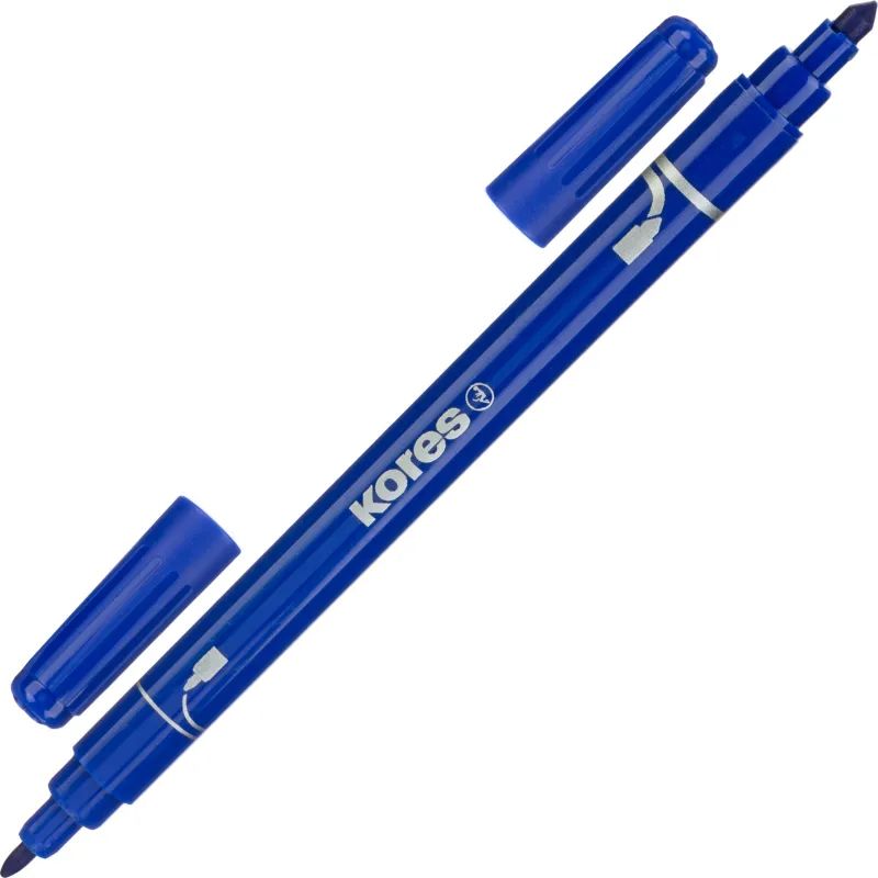 Фломастеры Kores 10цв,двусторон,вент.колп, 29021