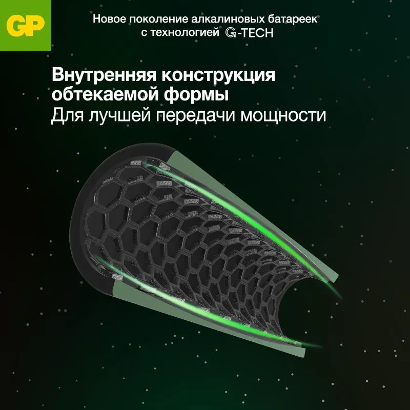 Батарейка GP Super 6LR61/Крона 9V/1604A 1604A-5CR1/1604AA21-5CRSBC1 бл/1