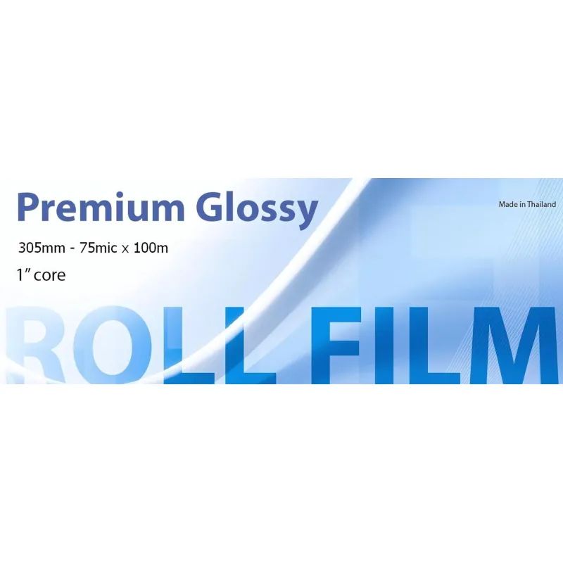 Пленка для ламинирования Bulros 305ммх100м,75мкм,25мм,глянц, рулон