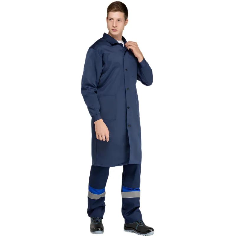 Халат муж. смесовый у03-ХЛ синий(р.52-54) 182-188