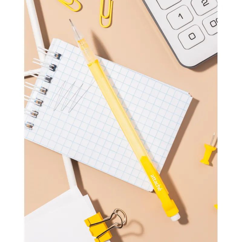 Карандаш механический Attache Economy, 0,7мм желтый