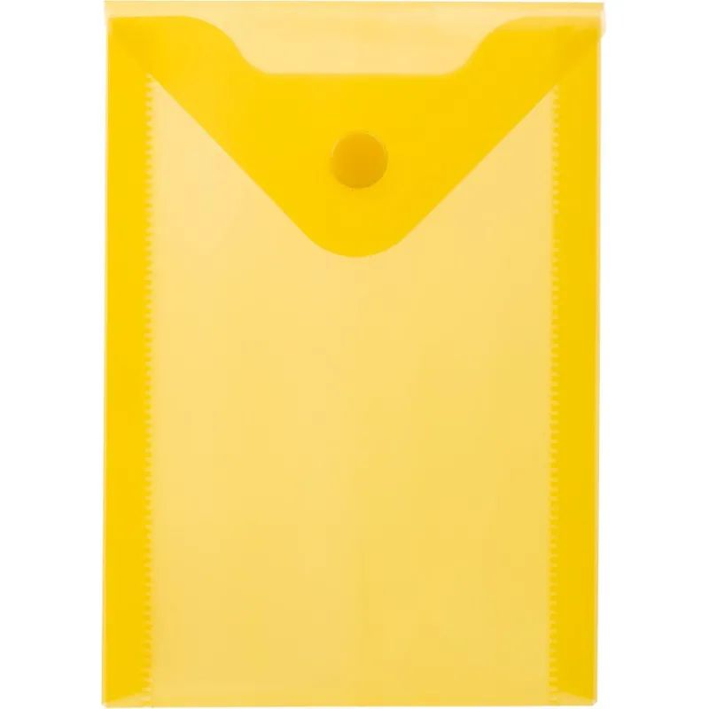 Папка-конверт на кнопке А6105x148мм, 180 мкм,Attache  ассорти, 10шт.уп