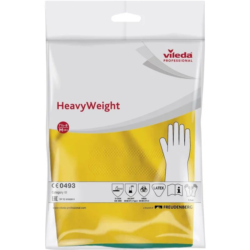Перчатки резиновые Vileda Profes латекс/неопр зел/жел рM 120268/174305