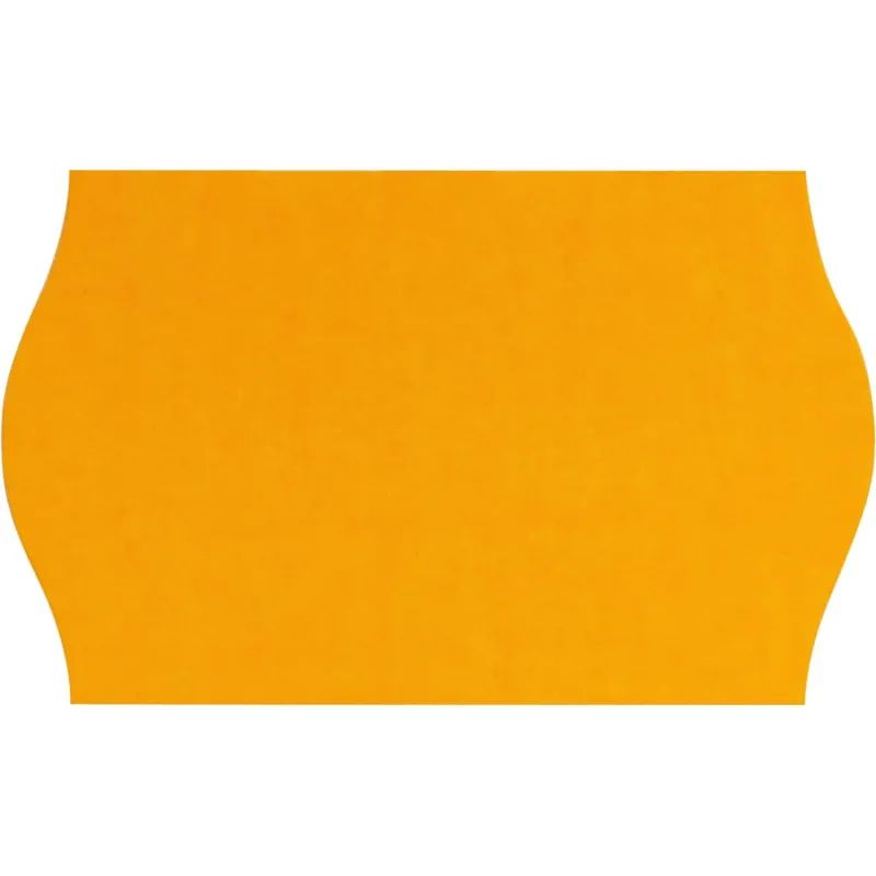 Этикет-лента 26х16 оранж волна 1000шт/рул 10рул/уп