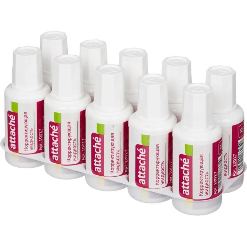 Корректирующая жидкость Attache 20мл на быстросохнущей осн, кисточка 66134