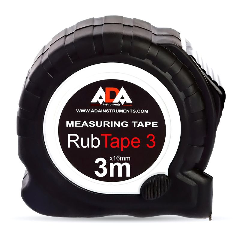 Рулетка ADA RubTape 3 (сталь, с двумя СТОПами, 3 м) (А00155)