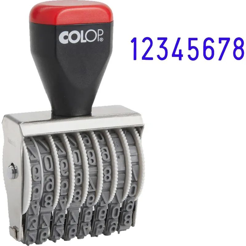 Нумератор ручной 8-и раз. высота шрифта 5мм 05008 (аналог 1558) Colop
