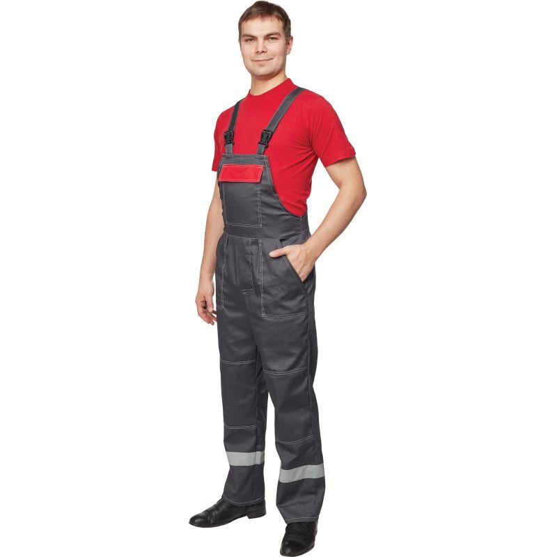 Костюм рабочий летний муж. л20-КПК сер/красн (р.48-50) 170-176 (Арсенал-СП)