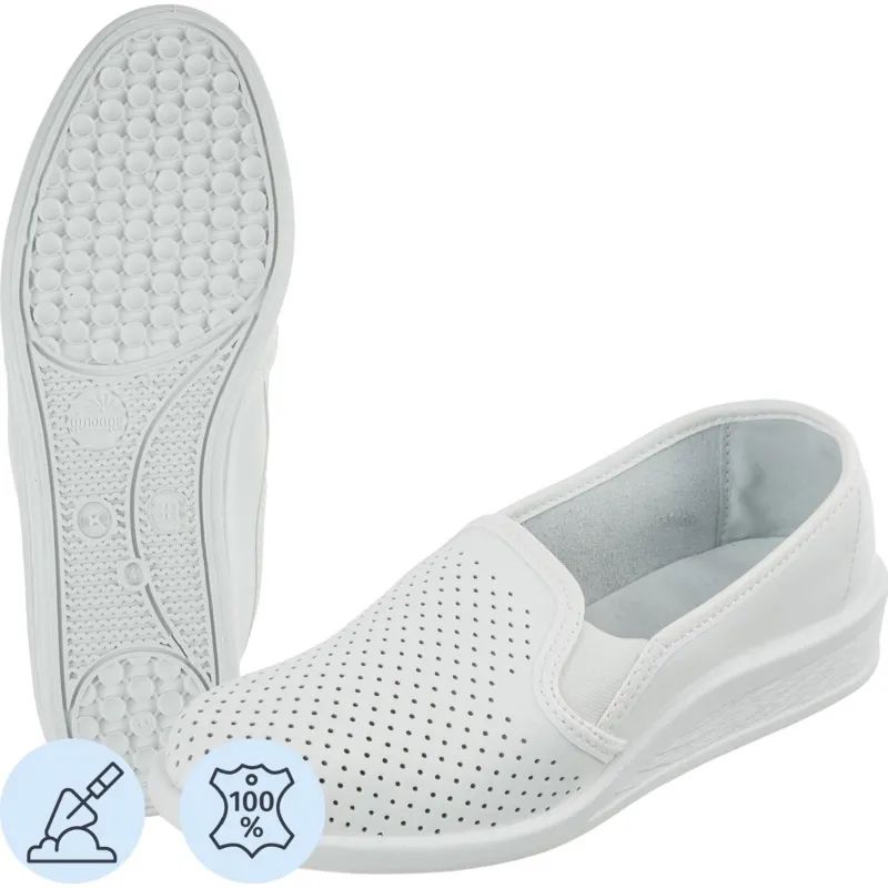 Туфли Таня жен.нат.кожа белые(р.37)(245) (55-01/55110108)