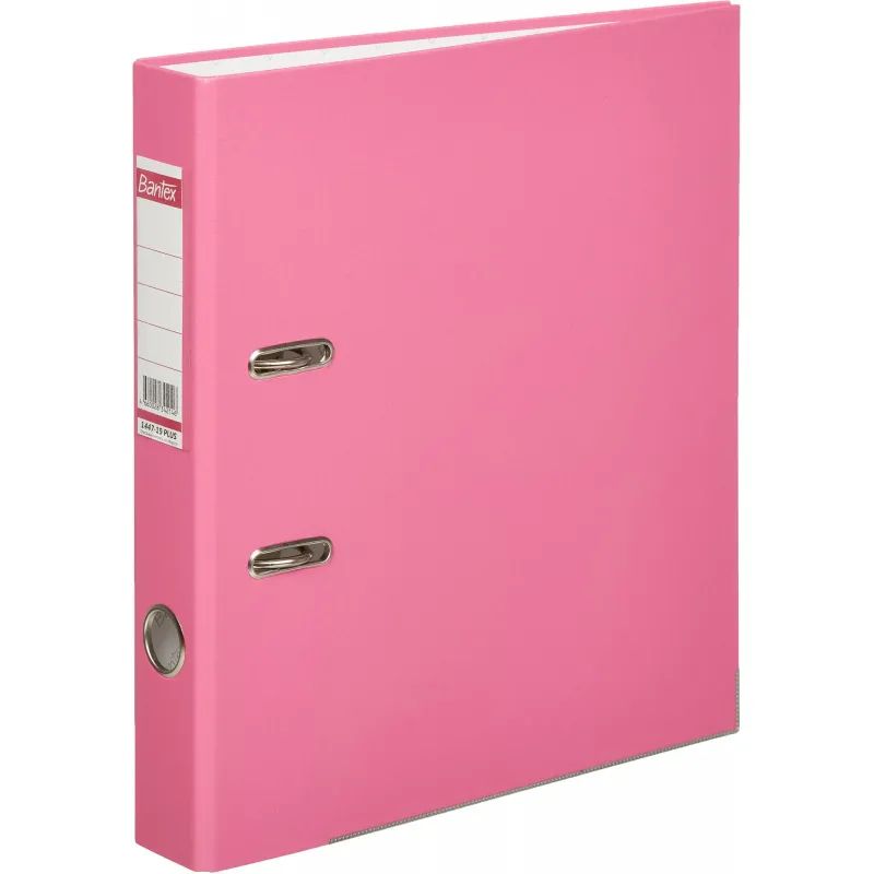 Папка-регистратор ECONOMY PLUS, 50мм, фуксия, ПБП1, карм.кор.,мет.уг
