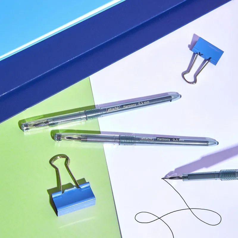 Ручка гелевая неавтомат. Attache Harmony,цвет чернил-черный