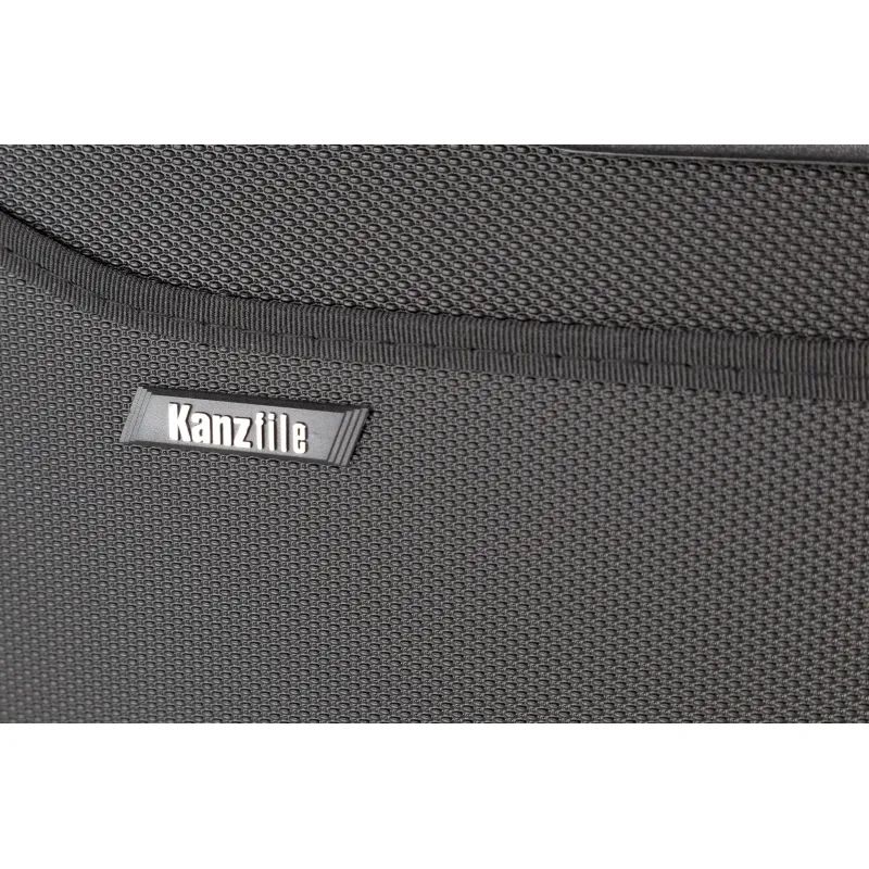 Папка-портфель пласт на 4 отд А4+ 390x320, усилен. ручка, черн