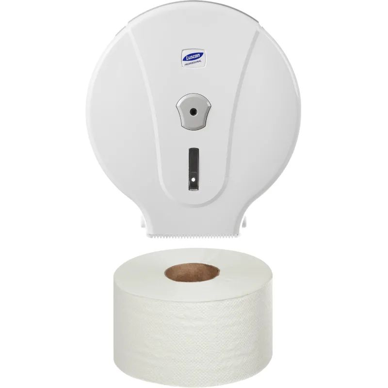 Бумага туалетная д/дисп Luscan Professional 1сл бел цел втул 200м 12рул/уп