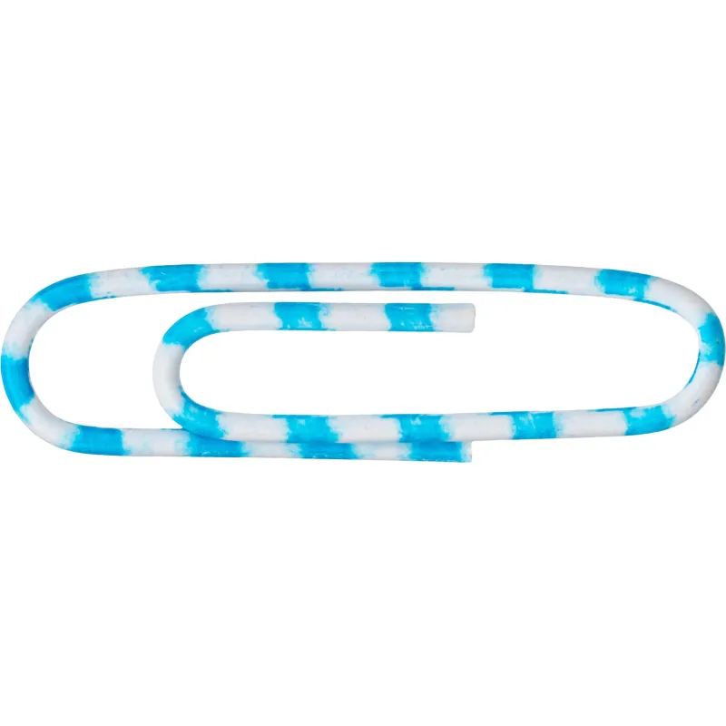 Скрепки Attache Зебра с полимерным покрытием,28 мм,разноцветные,100 шт/уп