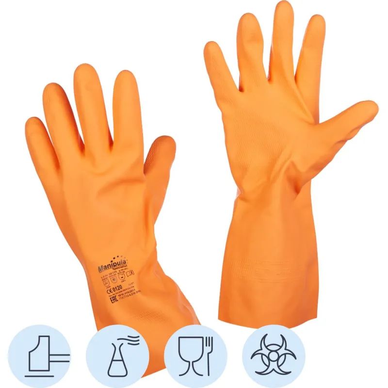 Перчатки защитные латекс Manipula ЦЕТРА (L-F-04/CG-947) р.10-10,5 (XL)