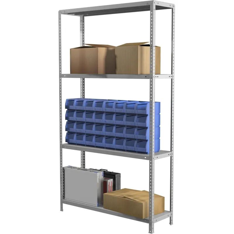 Стеллаж металлический MS Standart 185/100x30/4 полки