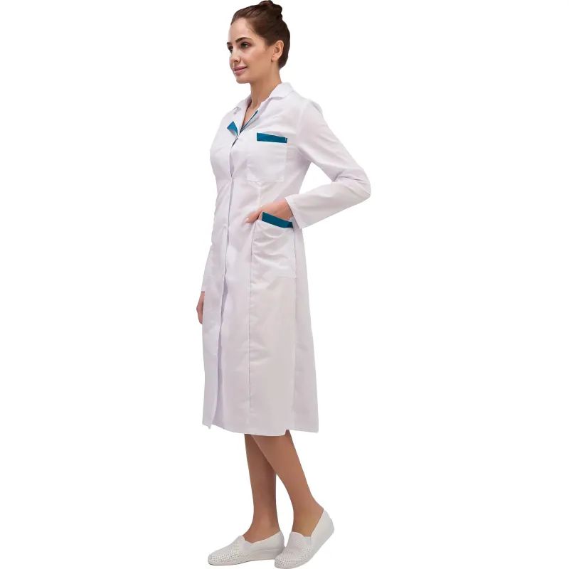 Халат для медицинского персонала м01-ХЛ женский (р.40-42) 158-164