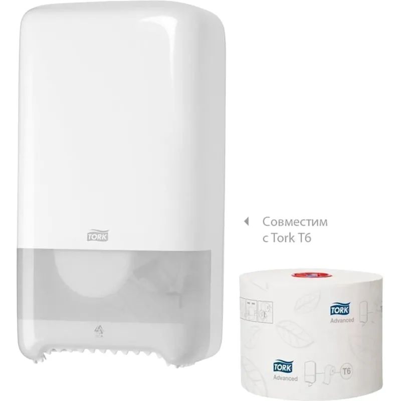 Бумага туалетная д/дисп Торк в миди-рулонах Т6 Комфорт2слбел100м27рул127530