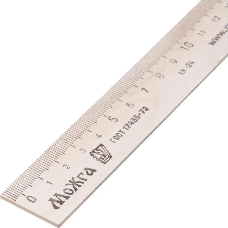 Линейка деревянная 25см,ЛП-250,С-06