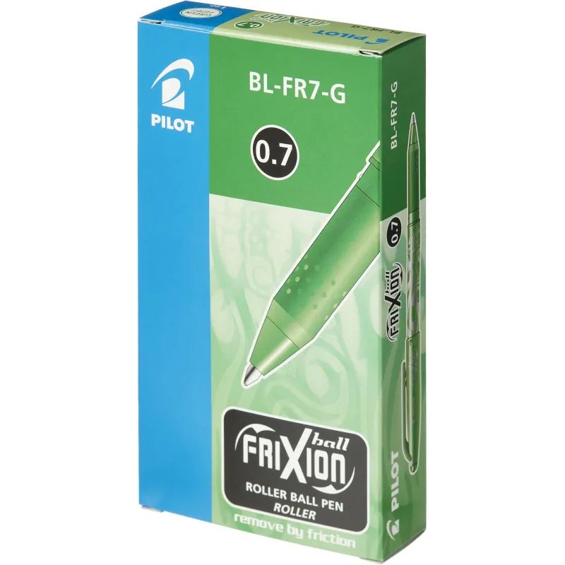 Ручка гелевая PILOT BL-FR7-G Frixion резин.манжет зеленый 0,35мм Япония