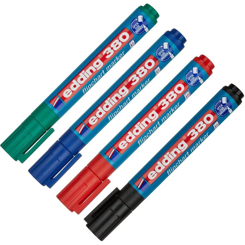 Маркер для флипчартов по бумаге (флипчарт) EDDING E-380/4 s 4шт./уп