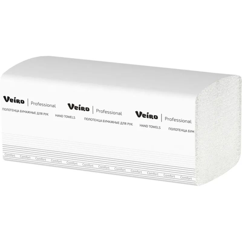 Полотенца бумажные д/дисп Veiro Prof Comf 2сл 200лx20пач/кор V-слож KV205