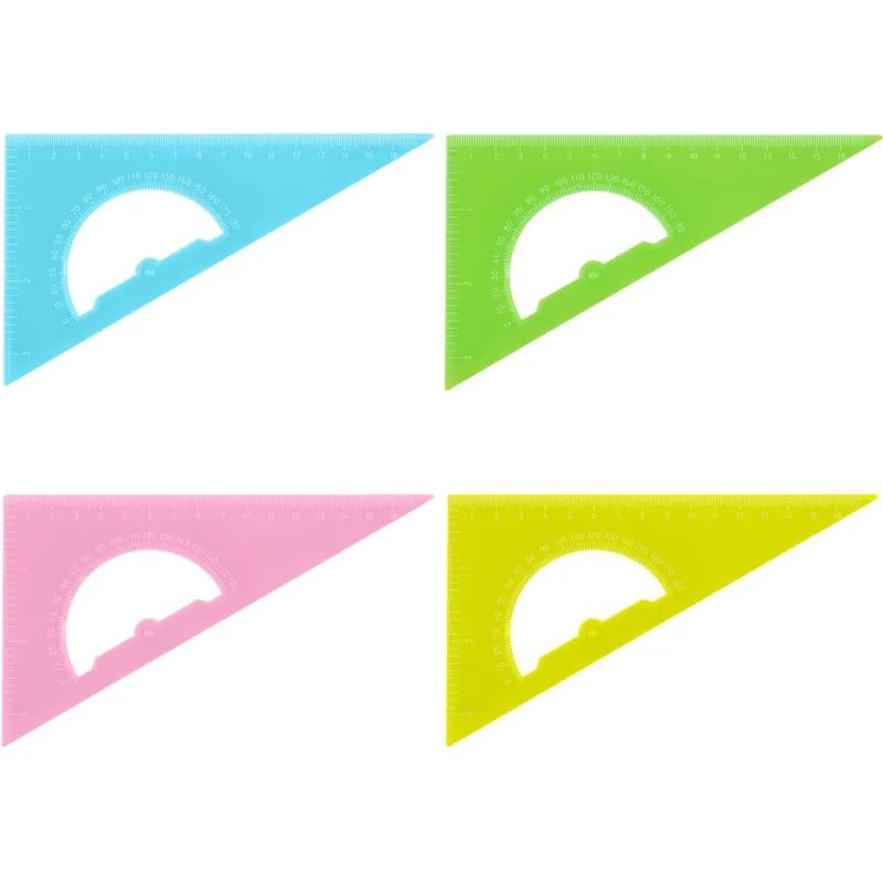 Треугольник с трансп 16 см угол 30 гр  NEON Cristal ассорт ТК01