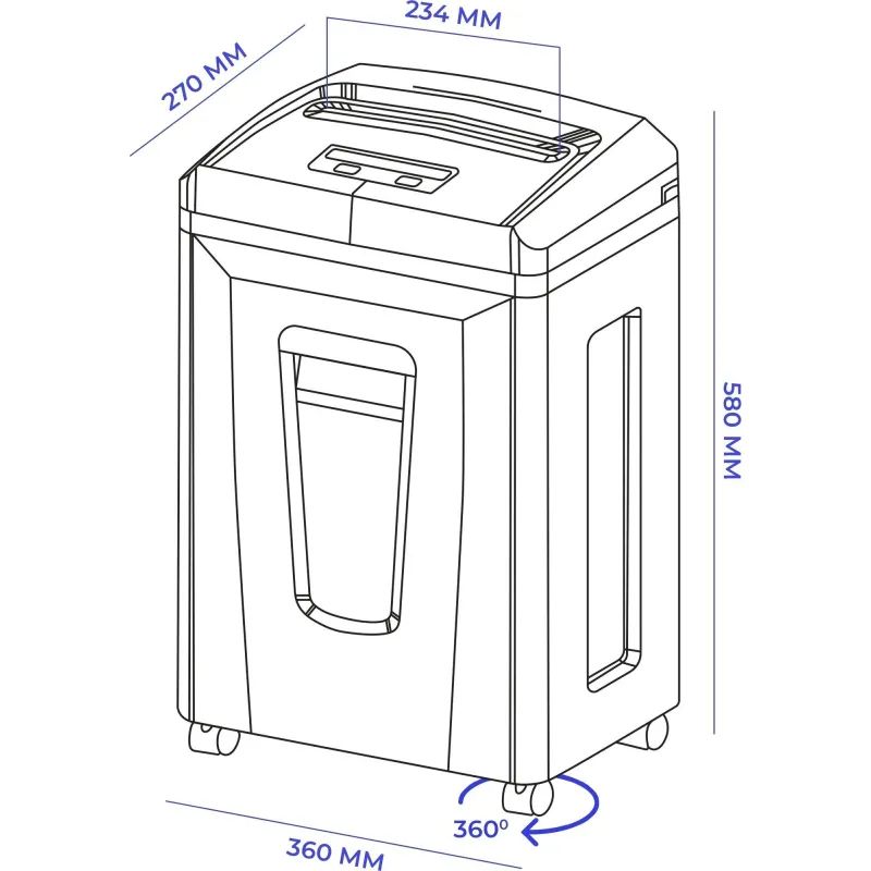 Шредер (уничтожитель) Гелеос УП21-7+, 7ур.секр., 5лист, 23л
