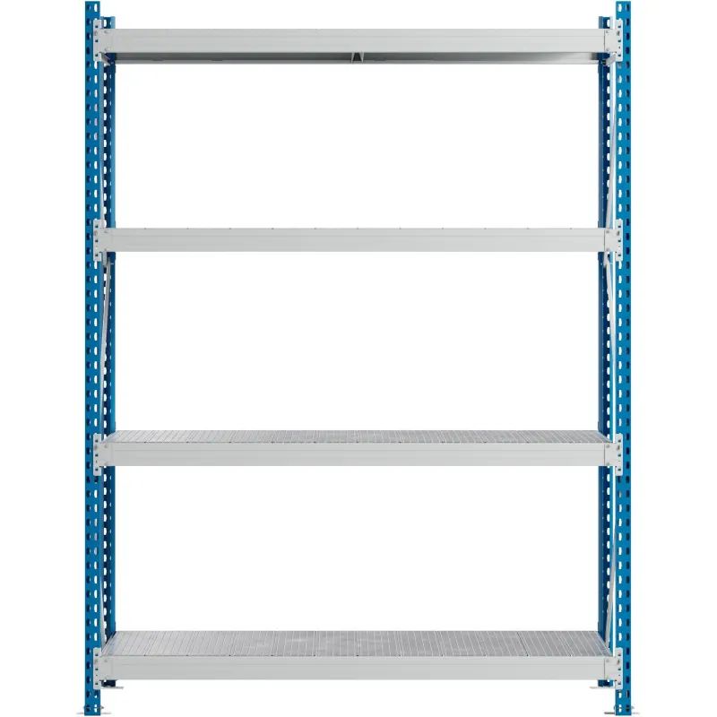 Стеллаж металлический MZ_SGR-V-1864-2,5 4 яруса 1800х600, Выс.2500