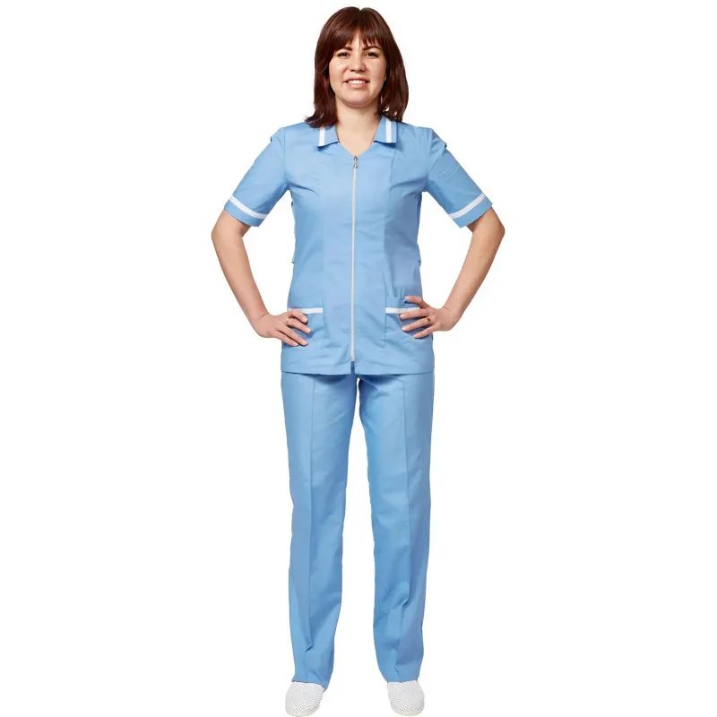 Костюм для медицинского персонала м09-КБР серо-голуб (р.52-54) 158-164
