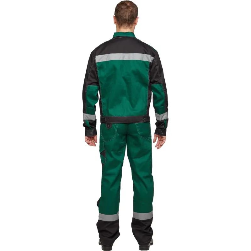 Костюм летний муж л21-КПК зел/чер (р.48-50) 182-188 (серия Л)