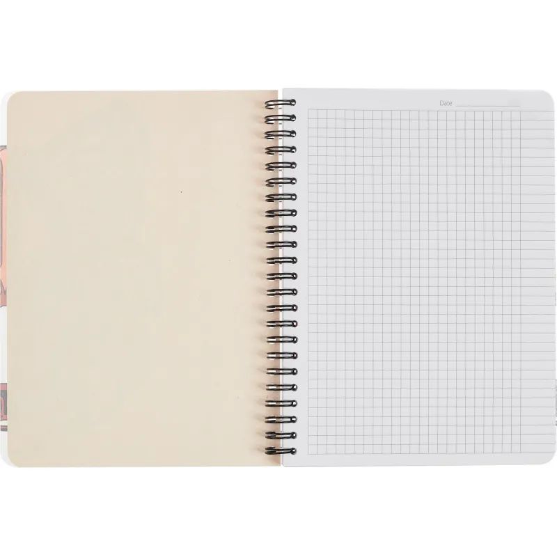 Тетрадь общая №1 School Лиса 96л., пластиковая обл., запечат.лист, пружина