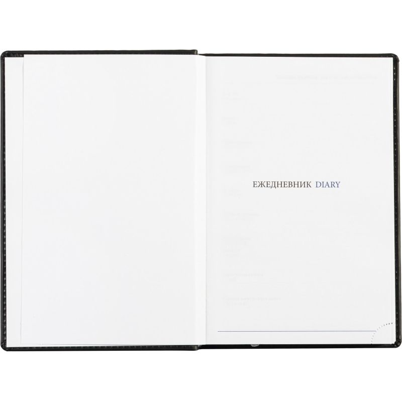 Ежедневник недатированный черный,А5,148х218мм,176л,ATTACHE ВИВА