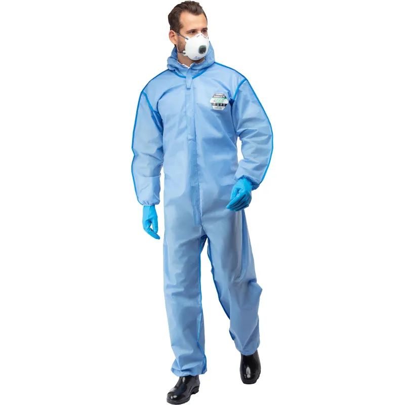 Комбинезон одноразовый защитный с капюшоном SafeGard76 синий р-р М (ESB428)