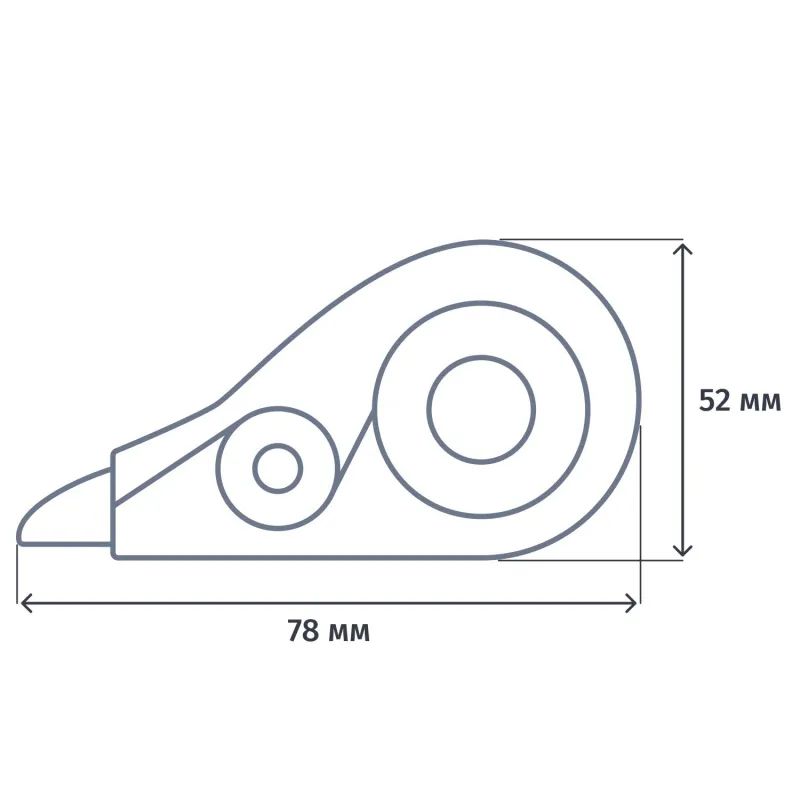 Корректирующая лента Attache Selection боковая подача 5мм 8м &#039;9617