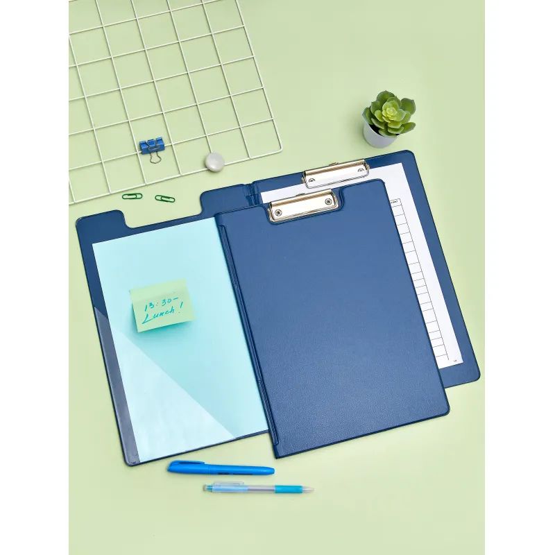 Папка-планшет A4 синий с верх.створкой Россия