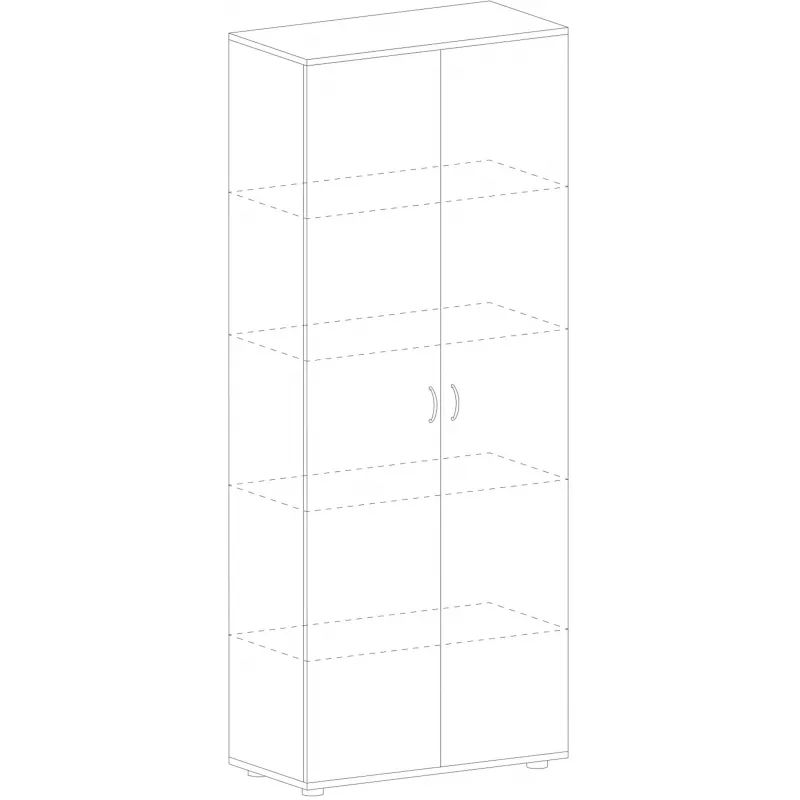 Шкаф SL Imago   закрытый СТ-1.9 орех (СТ-1,Д-1Пр,Д-1Л)