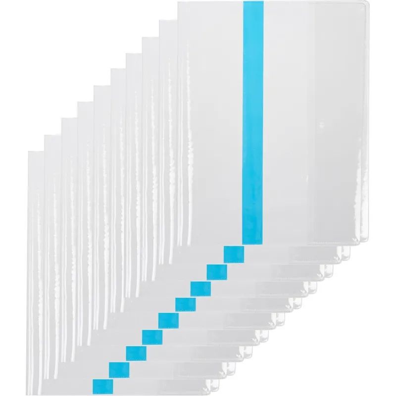 Набор обложек д/учеб,мл.кл,цв.закладка,230х365,ПВХ,110мкм, 10шт/уп