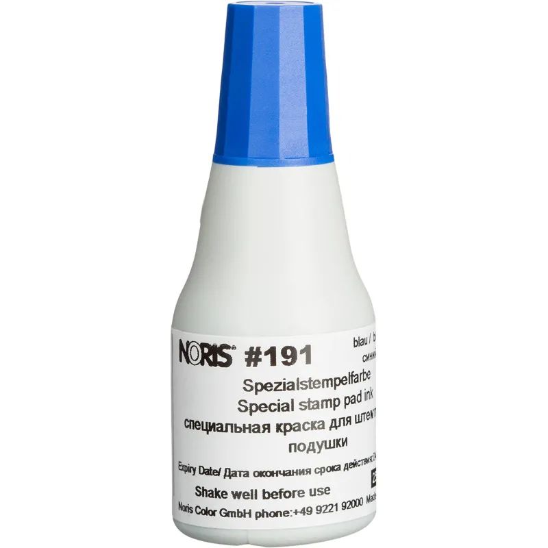 Краска штемпельная универс. 191А,син.д/глянц.бум.,мет.,пласт. 25мл Германия